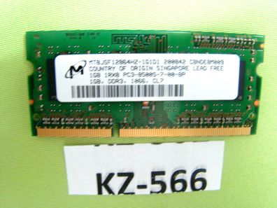 Micron 1GB MT8JSF12864HZ-1G1D1 PC3-8500S-7-00-BP #Kz-566