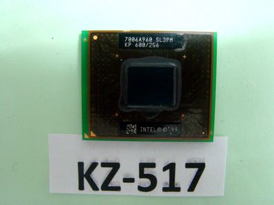 Intel Pentium 3 Mobile CPU P3 SL3PM SL443 600MHz 256KB 100MHz Sockel 495#KZ-517