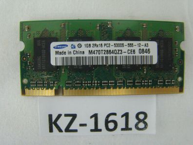 Samsung M470T2864QZ3-CE6 1 GB PC2-5300S DDR2 SDRAM 667MHz #Kz-1618