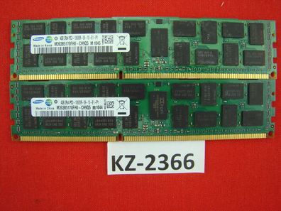 2x Samsung M393B5170FH0-CH9Q5 DDR3 RAM ECC 4GB SERVER #KZ-2366