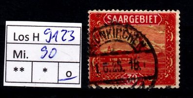 Los H9123: Saargebiet Mi. 90, gest.