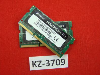 8GB Corsair CMSA8GX3M2A1333C9 SO DDR3 MAC Memory Kit 2x4Gb 1333Mhz #KZ-3709