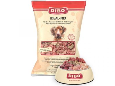 Dibo Ideal-Mix Hundefutter tiefgekühlt 2000 g (Inhalt Paket: 8 Stück)