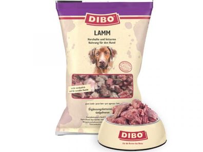 Dibo Lamm Hundefutter tiefgekühlt 2000 g (Inhalt Paket: 8 Stück)