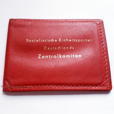DDR Ausweismappe SED Zentralkomitee