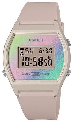 Casio Damen Armbanduhr beige Digital LW-205H-4AEF