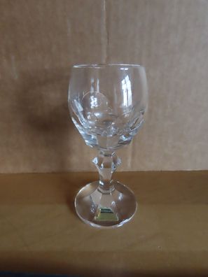 Glas Schnapsglas schwer Halbkreis mit Spitze Villeroy & Boch