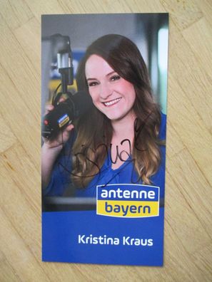 Antenne Bayern Moderatorin Kristina Kraus - handsigniertes Autogramm!!!