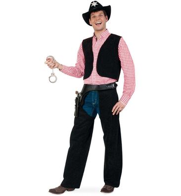 Kostüm Cowboy schwarz 2-tlg - Größe: M