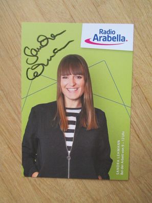 Radio Arabella Moderatorin Sandra Lehmann - handsigniertes Autogramm!!
