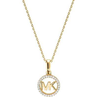 Gold plated necklace with glitter pendant MKC1108AN710 (chain, pendant)