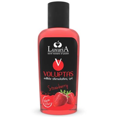 Luxuria Voluptas EDIBLE Stimulating GEL Warming Effectstrawberry 100ML