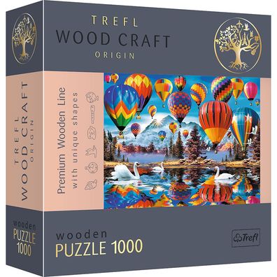 Trefl 20143 Wood Craft Robinson bunte Ballons 1000 Teile Holzpuzzle
