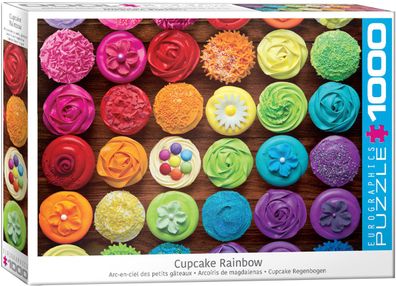 EuroGraphics 6000-5625 Cupcake Regenbogen 1000 Teile Puzzle