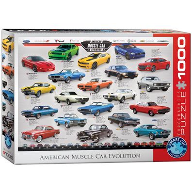 EuroGraphics American Muscle Car Evolution 1000-Teile Puzzle
