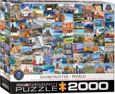 EuroGraphics 8220-5480 Globetrotter World 2000-teiliges Puzzle