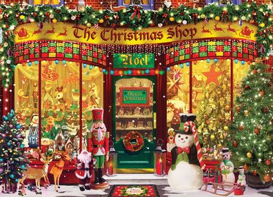 Eurographics 6000-5521 Garry Walton Weihnachten Glasfenster 1000 Teile Puzzle