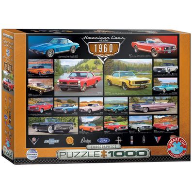 EuroGraphics 6000-0677 American Cars of the 1960s 1000 Teile Puzzle