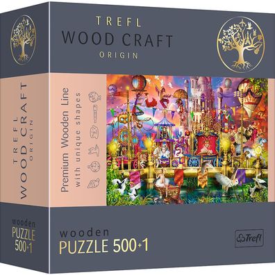 Trefl 20156 Wood Craft Magische Welt 500 + 1 Teile Holzpuzzle