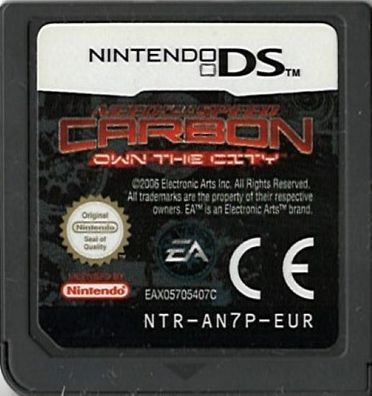 Need for Speed Carbon Own the City EA Nintendo DS DSi 3DS 2DS - Ausführu...