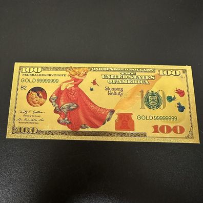 Sammler Goldfolie Banknote Aurora Sleeping Beauty (GBA0103242)