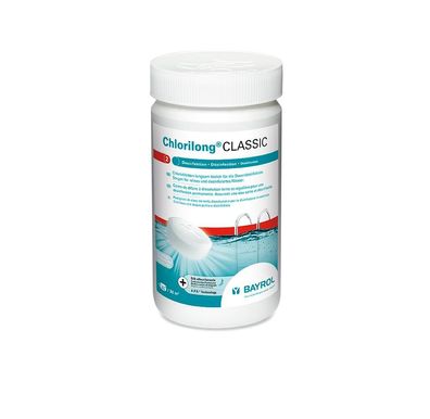 Bayrol Poolwasserdesinfektion Chlorilong Classic 1,25 Kg in 250 g Tabletten 92 % ...