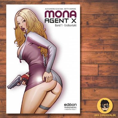 Mona Agent X Erstkontakt - Insektenhaus / Alessandro Scacchia/ Comic/ Erotic / NEU