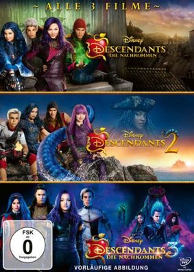 Descendants 1 - 3 BOX (DVD) 3Disc Die Nachkommen, Min: 316/ DD5.1/ WS - Disney - ...