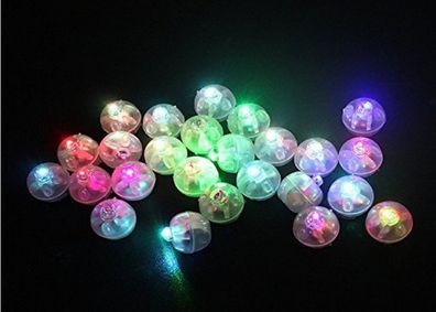 Precorn 50 Stück LED Ballons Party Lichter Blinkende Mini Ballonlichter für Feier