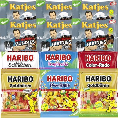 6 x Katjes Martin Rütter Edition und 6 x Haribo - Mix Paket - Mind. 2 KG