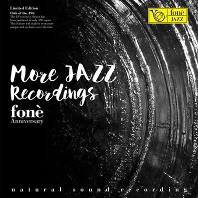 Foné 35th Anniversary - More Jazz Recordings (Natural Sound Recording) (180g) ...