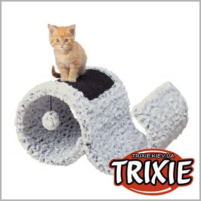 Trixie Kratzwelle Lora Katze Cat Kratzartikel 47 × 35 cm weiß-meliert Sisal