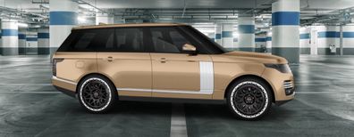 für Range Rover LG Fondmetal Bluster 20 Zoll Allterrain Felge 9x20 schwarz poliert