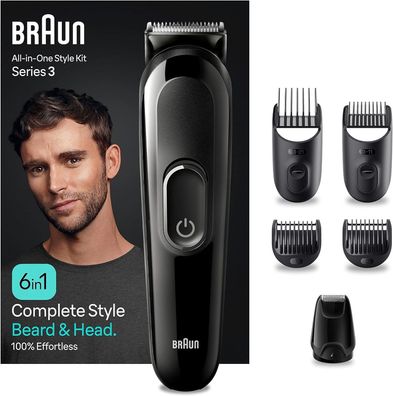 Braun All-In-One Bartpflege Bodygroomer Set 6-in-1 Barttrimmer Haarschneider