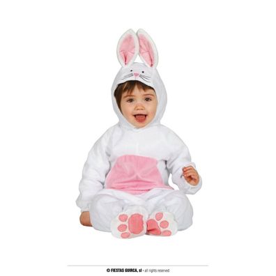 Guirca 85981.0 Kostüm Kaninchen Baby, Unisex-Kinder, weiß, 12-18 messes