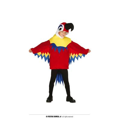 Fiestas GUIRCA Tropischer Papagei Kostüm für Kinder L-(10/12 Jahre)