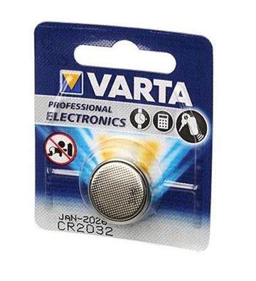 VARTA Knopfbatterie 3Volt Lithium CR2032, VA6032