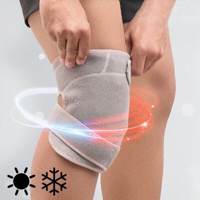 Kniebandage mit Wärme und Kälte Gelkissen Kühl-/ Wärmeeffekt