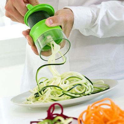 Mini Spiralschneider für Gemüse Gemüsehobel Küchenreibe Gemüseschneider