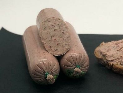 Zwiebelleberwurst, Leberwurst mit Röstzwiebel und Kräutern - 3 Stück - ca. 500gr