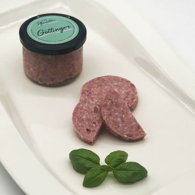 Göttinger, Bierwurst, Wurstglas, Konserve, Wurst im Glas (2 Gläser á 190 gr.)