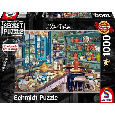Steve Read: Secret Puzzles - Künstler-Atelier (1000 Teile)