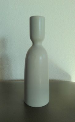 Kerzenhalter, Swinging MALMÖ, Porzellan, Höhe 18 cm, Farbe Grau-Grün