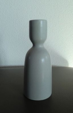 Kerzenhalter, Swinging MALMÖ, Porzellan, Höhe 13,5 cm, Farbe Grau-Grün