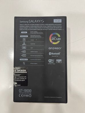 Samsung Galaxy S GT-I9000 - 8GB - Schwarz (Ohne Simlock) Smartphone