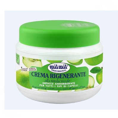 milmil Crema Rigenerante mela verde - Haarmaske grüner Apfel 500ml