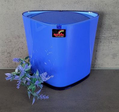 Trix Acryl Blau Kosmetikeimer/ Tischeimer Dreieck-Design + Intensiv HighShine Farbe