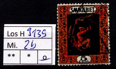 Los H9139: Saargebiet Dienst Mi. 2 b, gest.