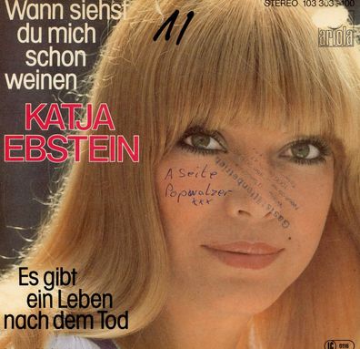 7" Katja Ebstein - Wann siehst Du mich schon Weinen