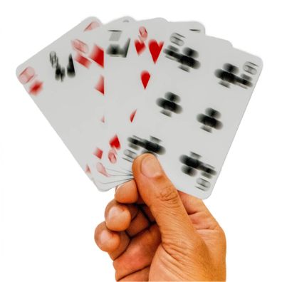 Normal ist langweilig berauschte Spielkarten Deck 52 Karten Joker verschwommen